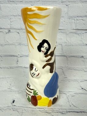 Vintage Trader Vic's Fog Cutter Sand Tiki Mug Vase Ceramic Samoan Hula Girl